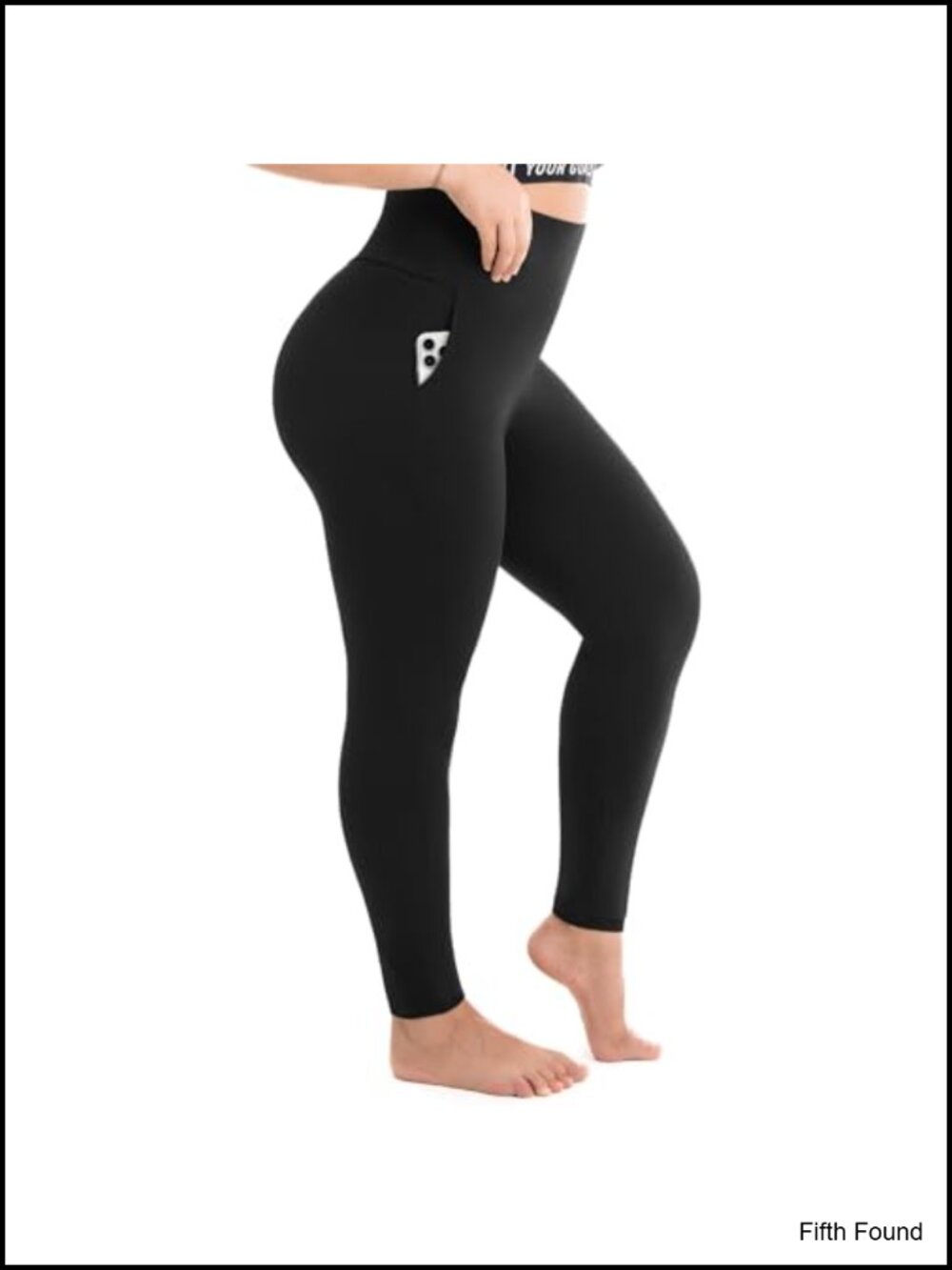 Plus Size High Waist Leggings with Pockets Stretch Yoga